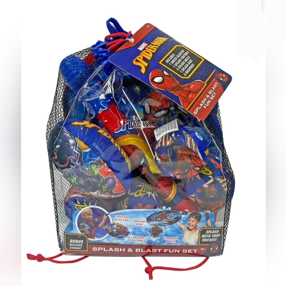 Spider Man Splash & Blast Fun Pool Toy Set